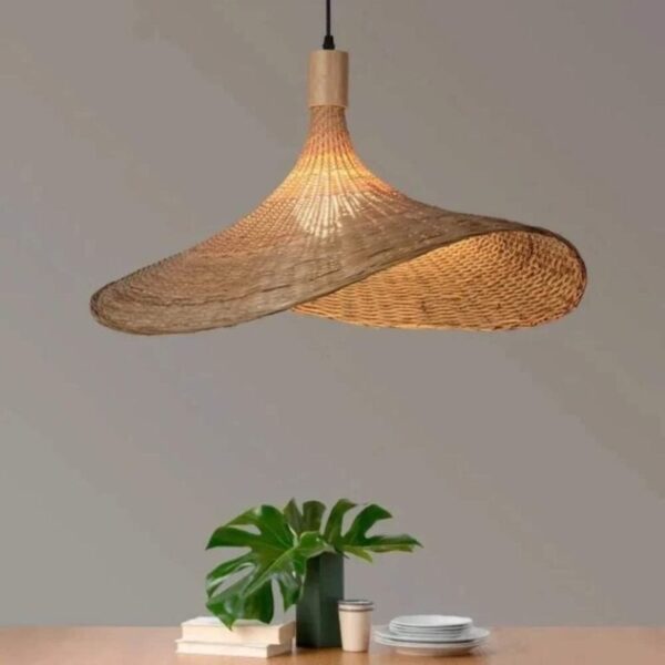 Suspension artisanale bambou, inspiration balinaise