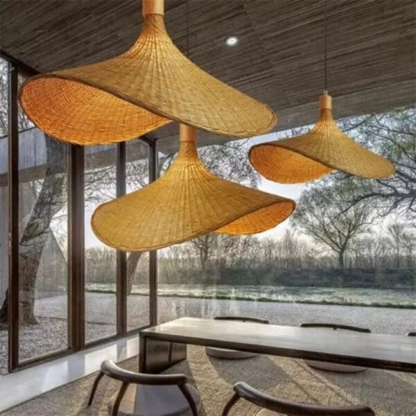 Suspension artisanale bambou, inspiration balinaise