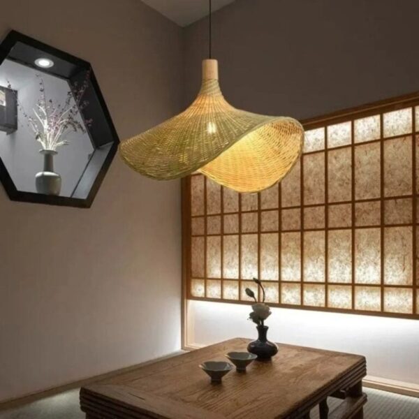 Suspension artisanale bambou, inspiration balinaise