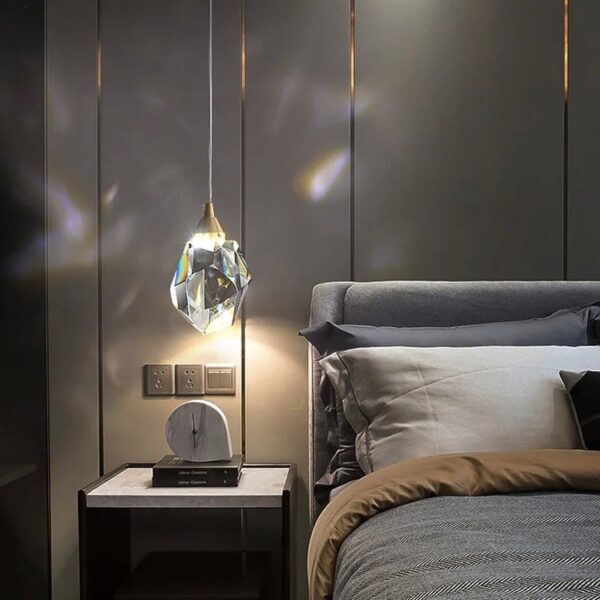 Suspension cristal contemporaine