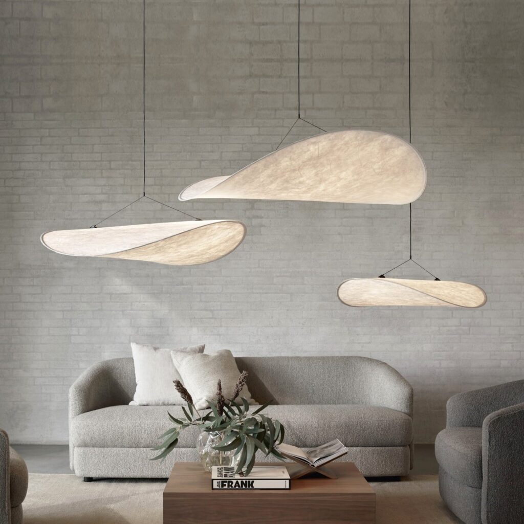 Suspension design Wabi Sabi inspiration japonaise