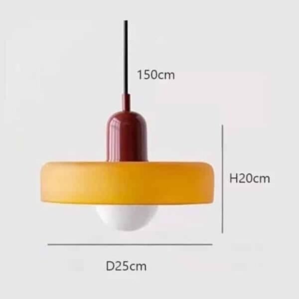 Suspension luminaire nordique en verre soufflé