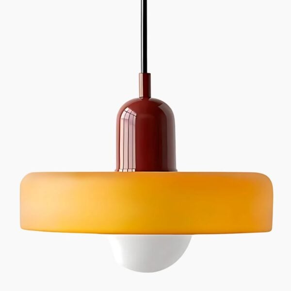 Nordische Pendelleuchte aus mundgeblasenem Glas
