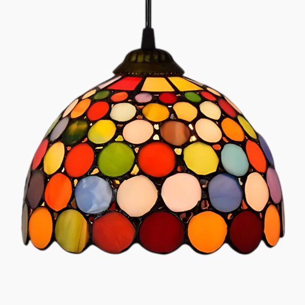 Handgefertigte prismatische Tiffany-Hängeleuchte