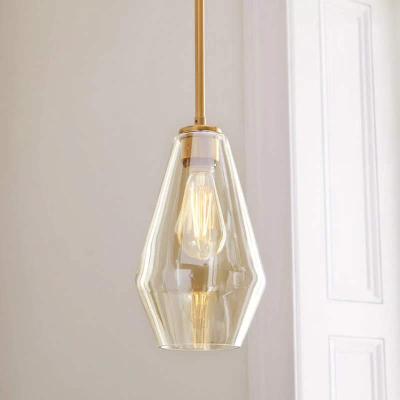 Suspension contemporaine en verre cristallin