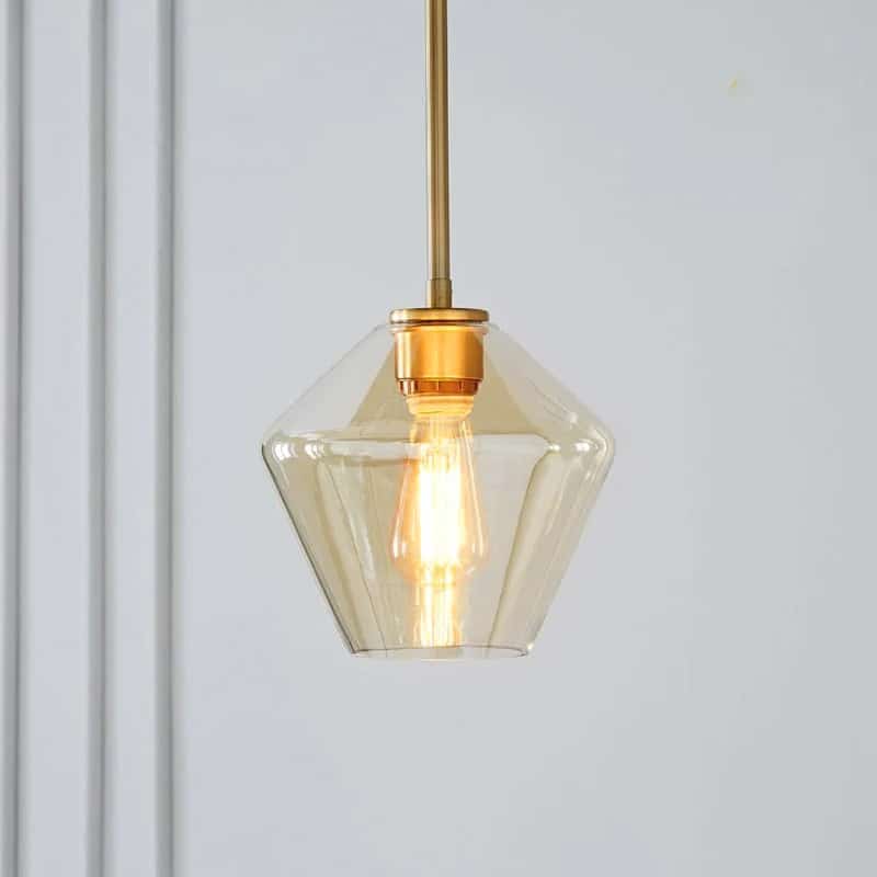 Suspension contemporaine en verre cristallin