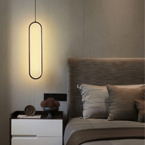 Suspension luminaire ovale à l'élégance nordique