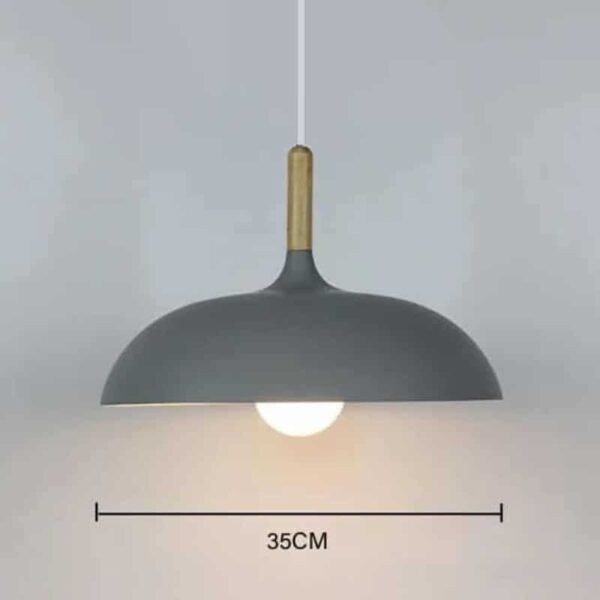 Suspension luminaire dôme style nordique
