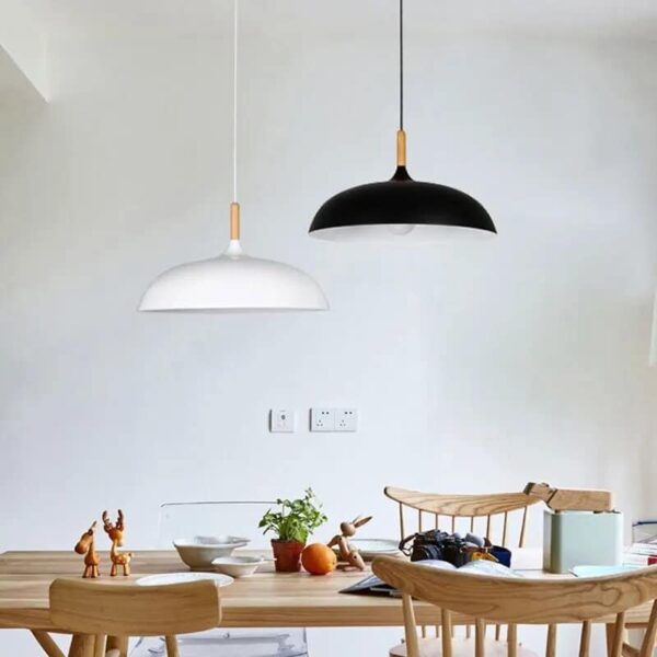 Suspension luminaire dôme style nordique