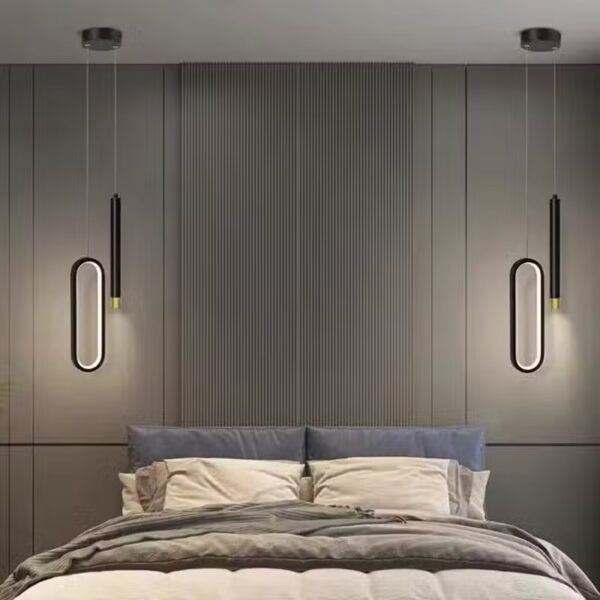 Doppelte LED-Pendelleuchte mit raffinierter nordischer Ästhetik