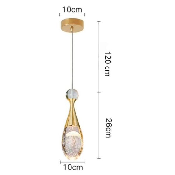 Suspension LED contemporaine aux lignes fluides