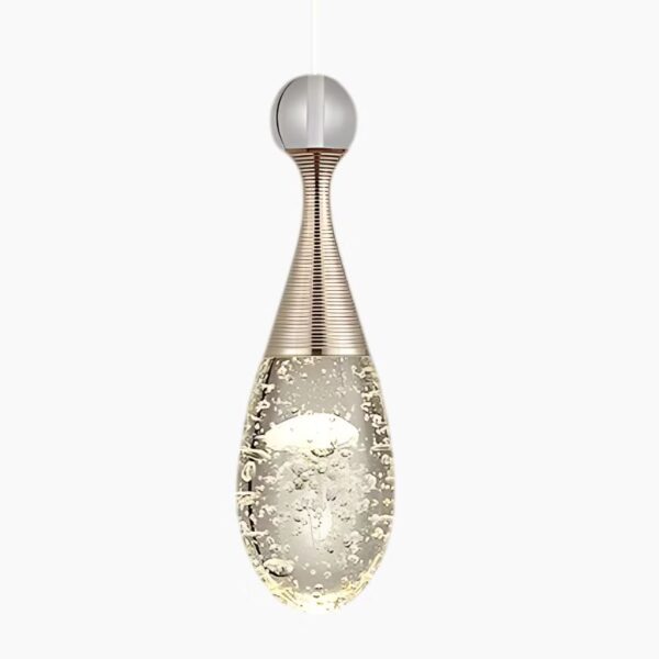 Suspension LED contemporaine aux lignes fluides