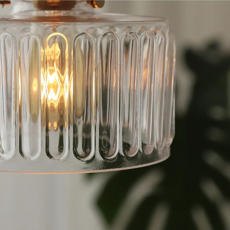 Suspension circulaire au verre soufflé artisanal