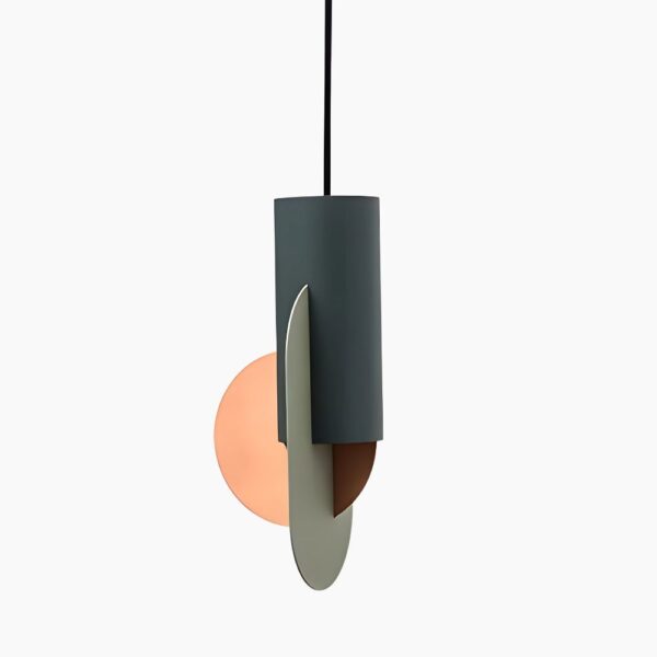 Moderne Pendelleuchte mit klaren Linien aus Metall
