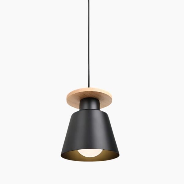 Moderne Pendelleuchte aus Metall mit raffiniertem Design in Schwarz