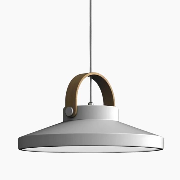 Moderne Pendelleuchte aus edlem Metall