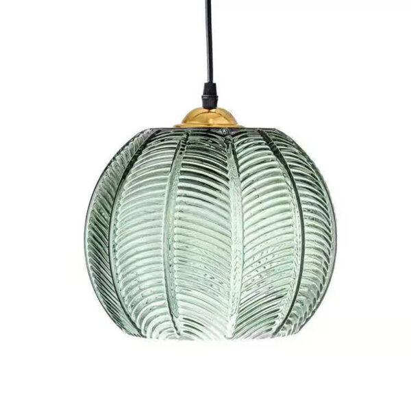 Moderne Pendelleuchte aus Glasstein für den Essbereich
