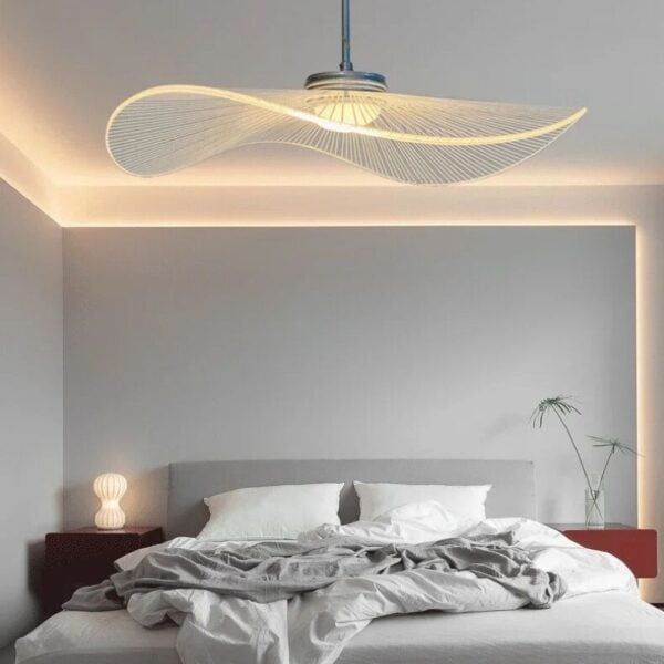 Suspension luminaire à variations chromatiques