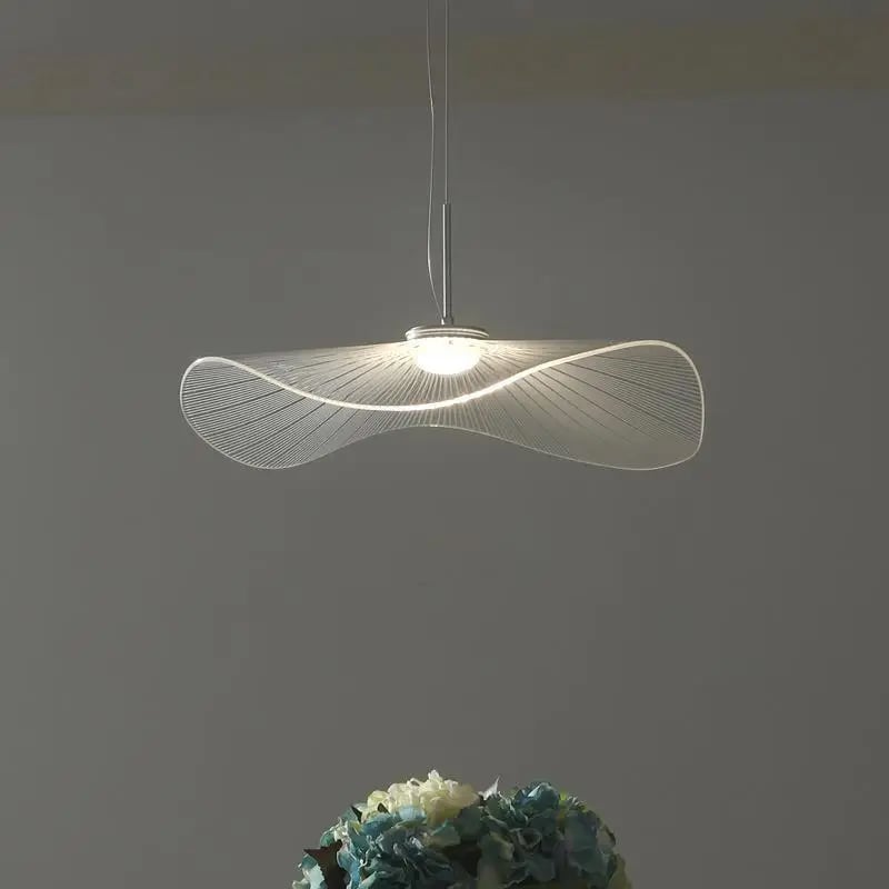 Suspension luminaire à variations chromatiques