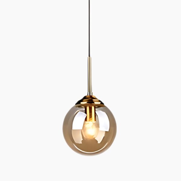 Moderne Pendelleuchte aus mundgeblasenem Glas