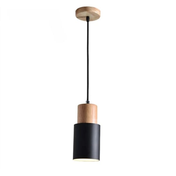 Suspension luminaire épurée en métal, inspiration nordique