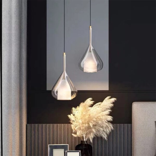 Suspension luminaire LED en verre: alliance de pureté et raffinement