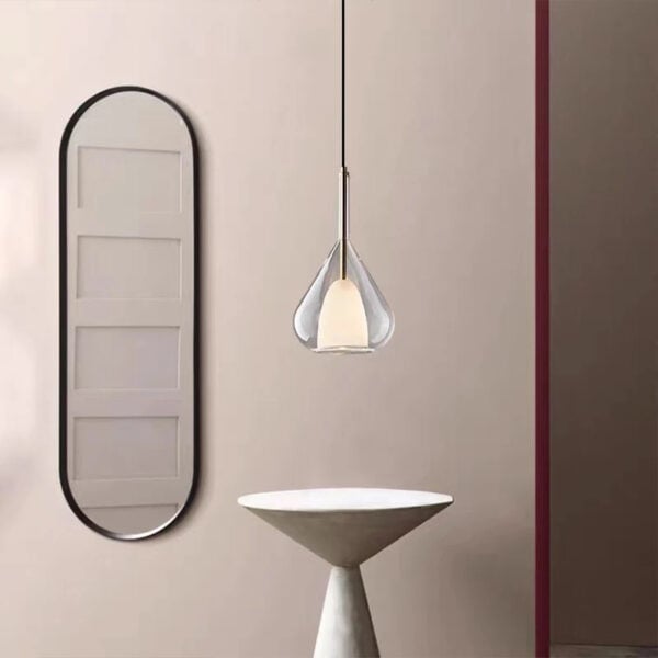 Suspension luminaire LED en verre: alliance de pureté et raffinement