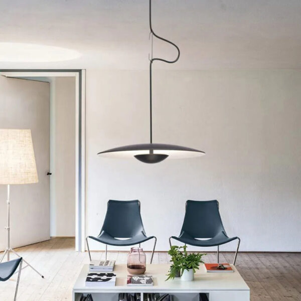 Suspension luminaire nordique à silhouette organique