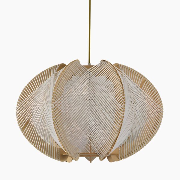 Suspension luminaire nordique aux accents naturels