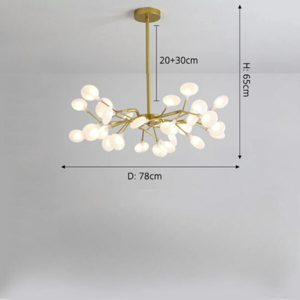 Suspension LED contemporaine inspiration nordique à effet stellaire