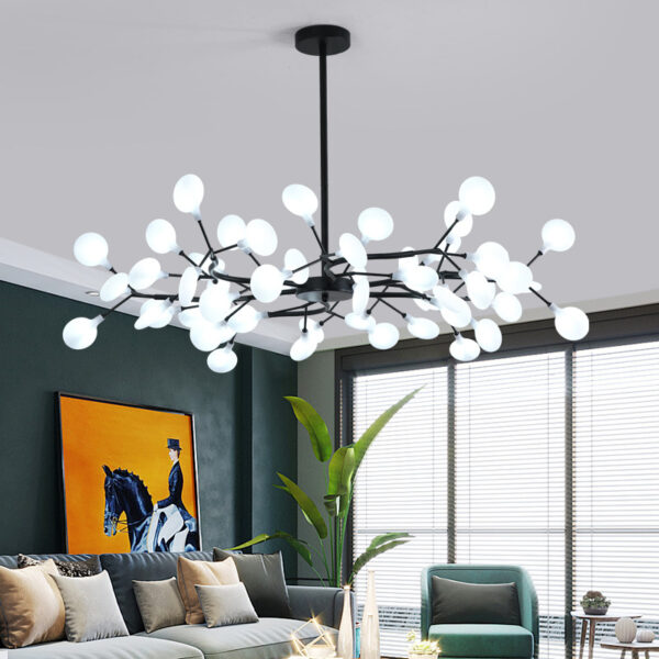 Suspension LED contemporaine inspiration nordique à effet stellaire