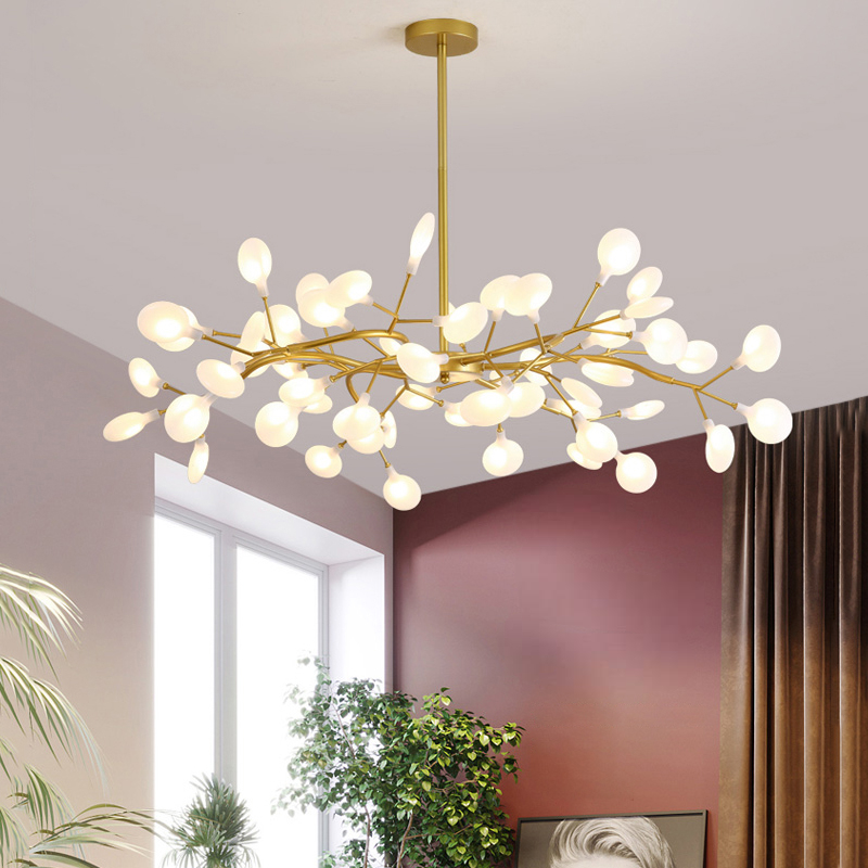 Suspension LED contemporaine inspiration nordique à effet stellaire