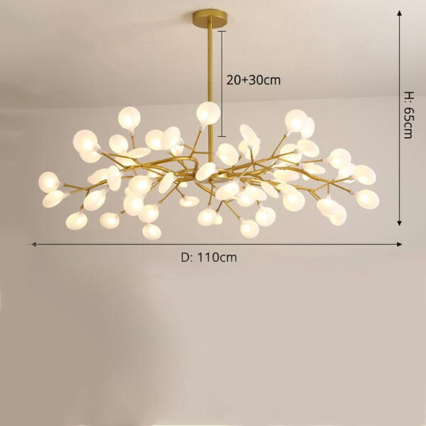 Suspension LED contemporaine inspiration nordique à effet stellaire