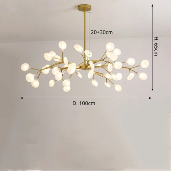 Suspension LED contemporaine inspiration nordique à effet stellaire