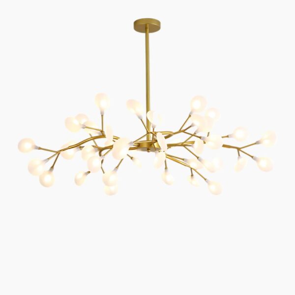 Suspension LED contemporaine inspiration nordique à effet stellaire - Doré, 45
