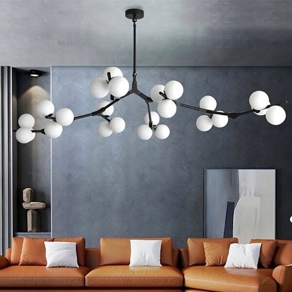 Suspension LED en verre inspiration nordique