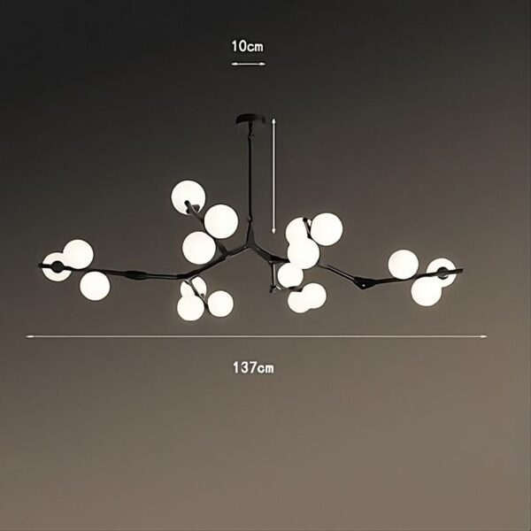 Suspension LED en verre inspiration nordique
