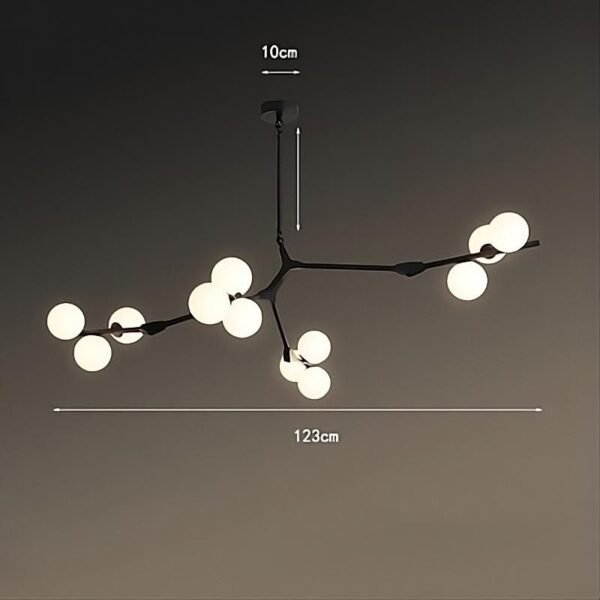Suspension LED en verre inspiration nordique