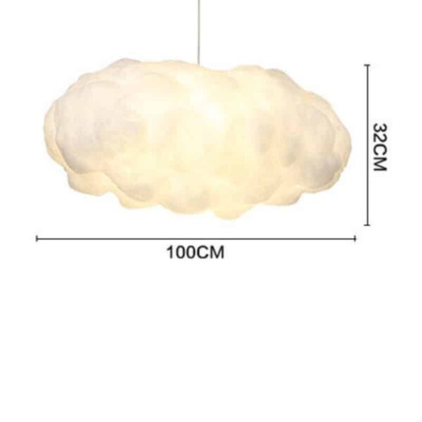 Suspension luminaire épurée nuage, inspiration nordique