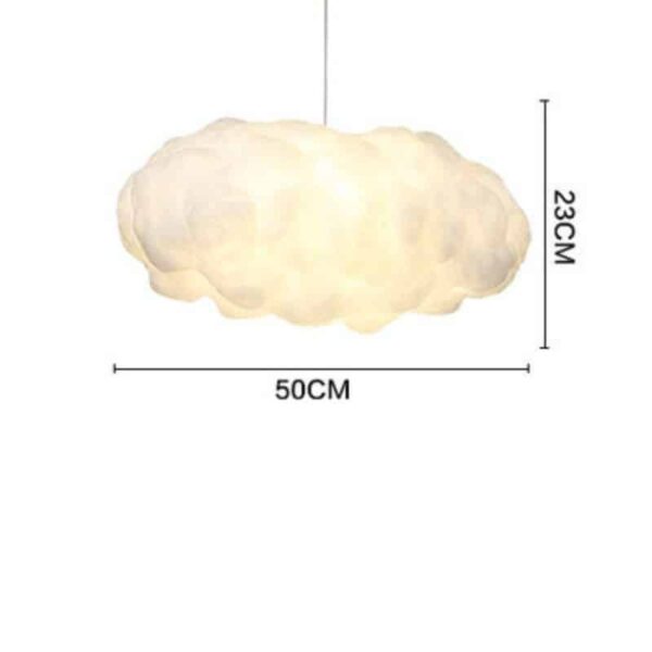 Suspension luminaire épurée nuage, inspiration nordique