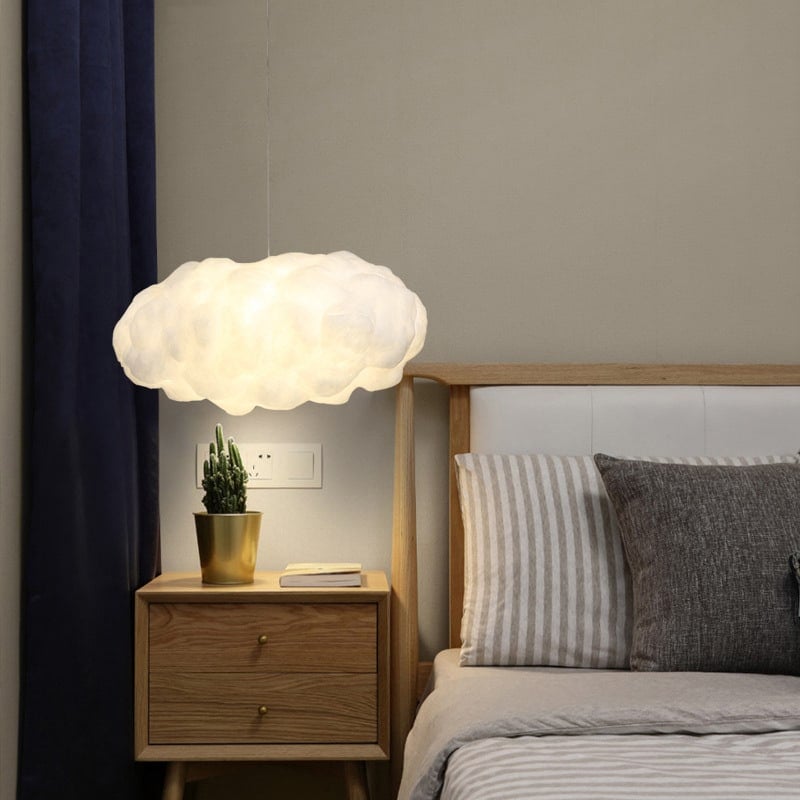 Suspension luminaire épurée nuage, inspiration nordique