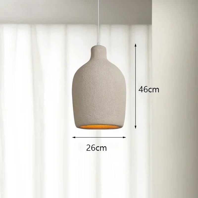 Suspension LED en pierre naturelle d'inspiration zen