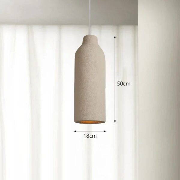 Suspension LED en pierre naturelle d'inspiration zen