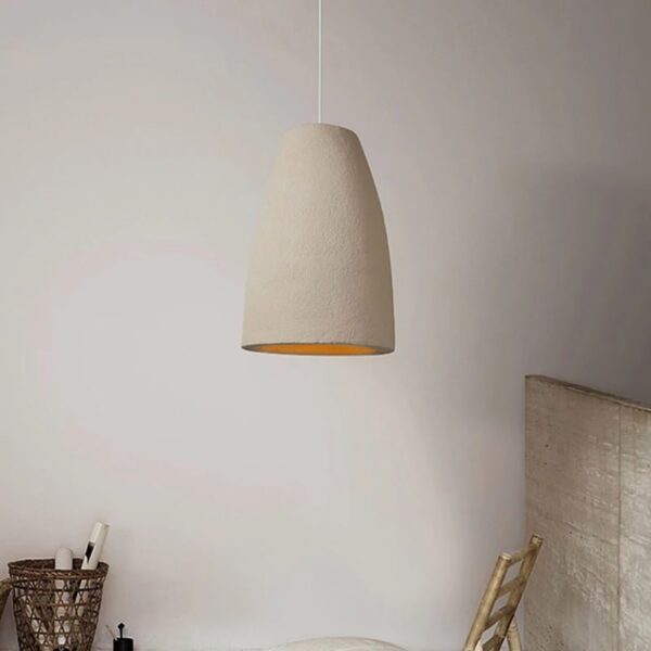 Suspension LED en pierre naturelle d'inspiration zen