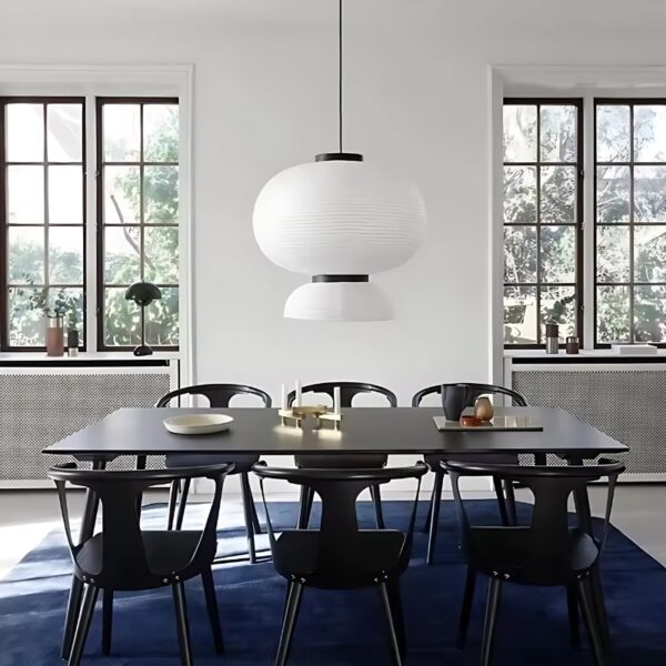 Suspension contemporaine papier, inspiration orient