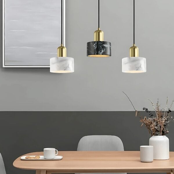 Suspension LED en Marbre, Collection Prestige
