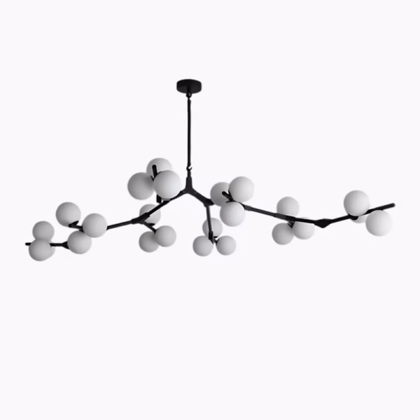 LED-Hängeleuchte aus Glas nordische Inspiration