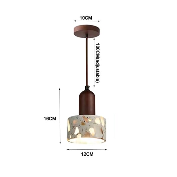 Suspension luminaire en marbre translucide au charme d'antan
