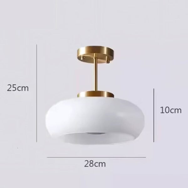 Suspension luminaire en verre inspiration moderniste