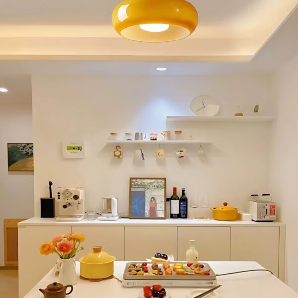 Suspension luminaire en verre inspiration moderniste